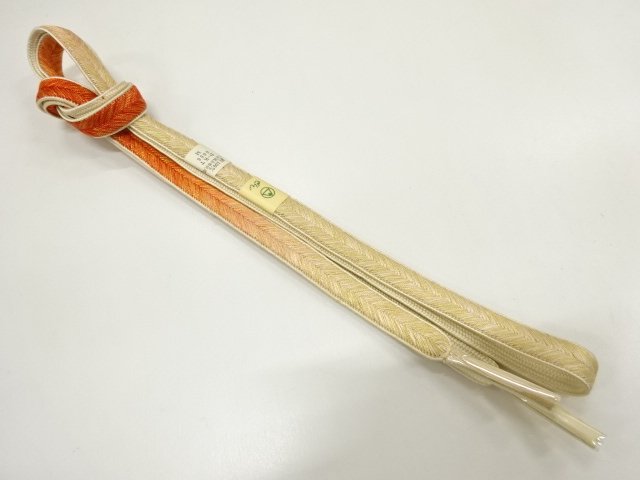JAPANESE KIMONO / UNUSED HAND-TIED OBIJIME